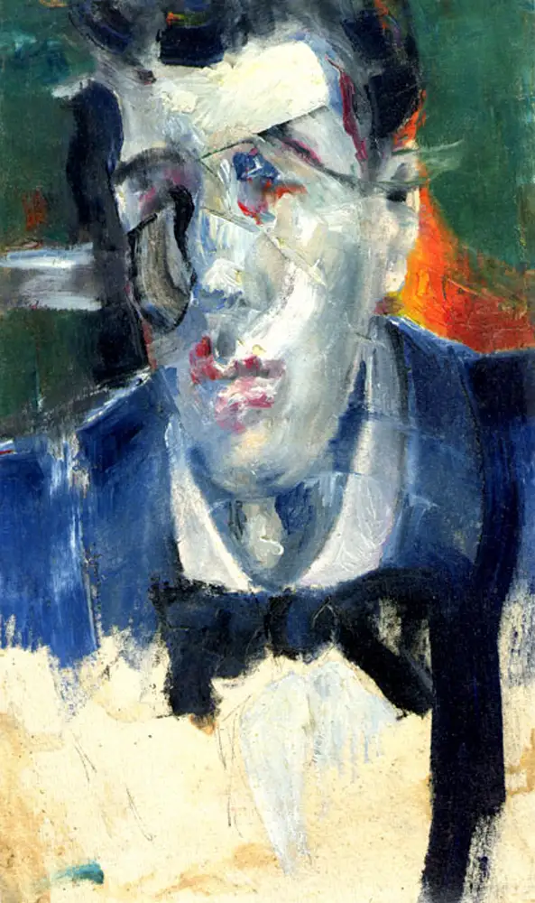 Cry — portrait oil painting by Krzysztof Doniewski