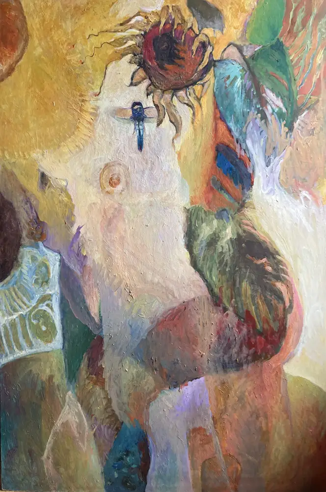 Dragon — portrait oil painting by Krzysztof Doniewski
