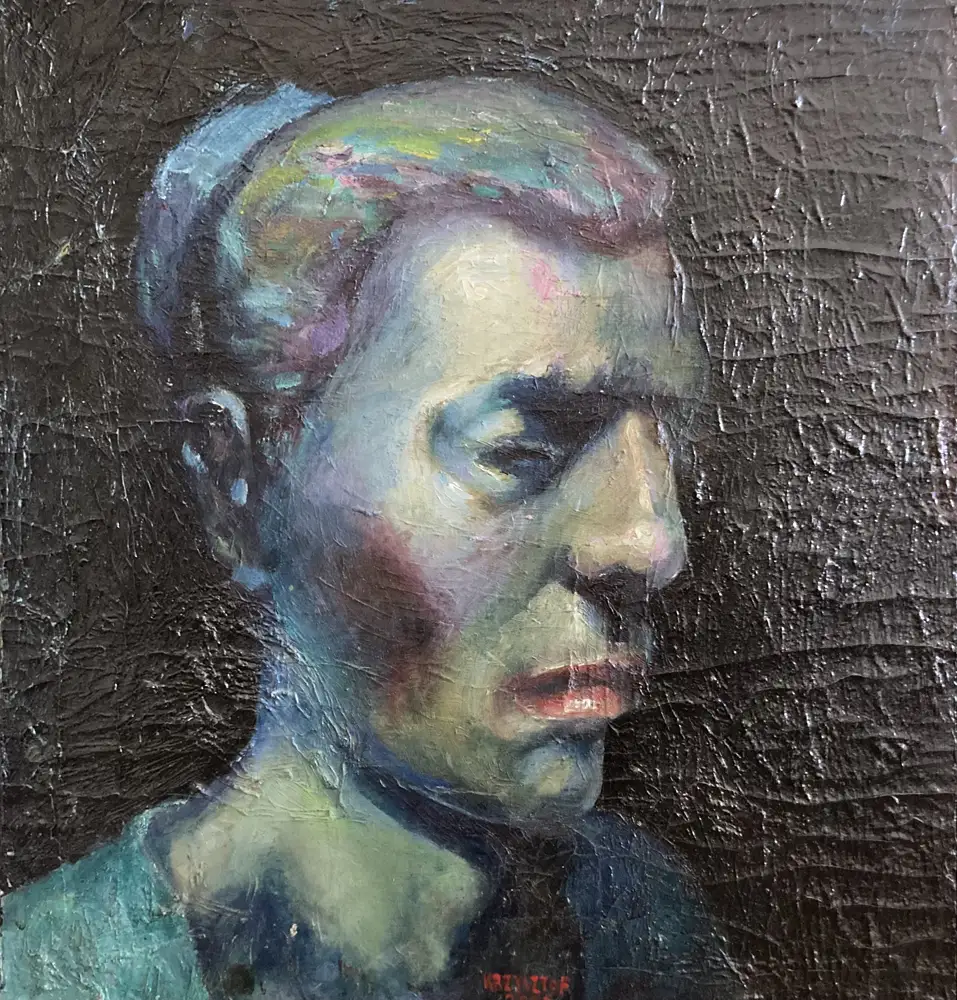 Portrait — portrait oil painting by Krzysztof Doniewski