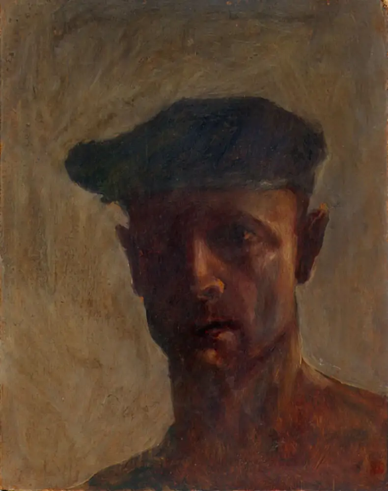 Selfport 1 — portrait oil painting by Krzysztof Doniewski